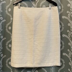 Covington Tweed Straight Pencil Skirt‎ Sparkly White Lined Office Wear Sz 14